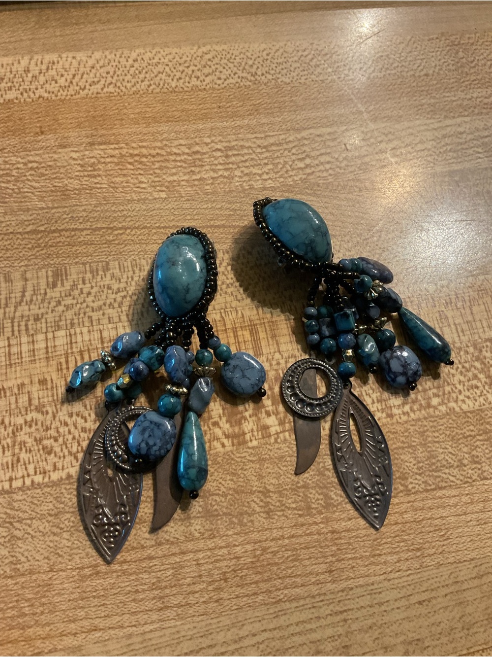 Boho statement earrings